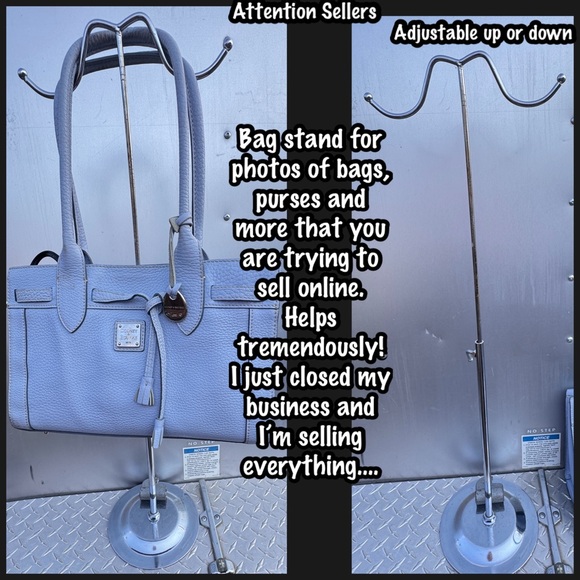 Adjustable Handbag metal stand is $30 dooney $60 both $70 - Picture 1 of 11